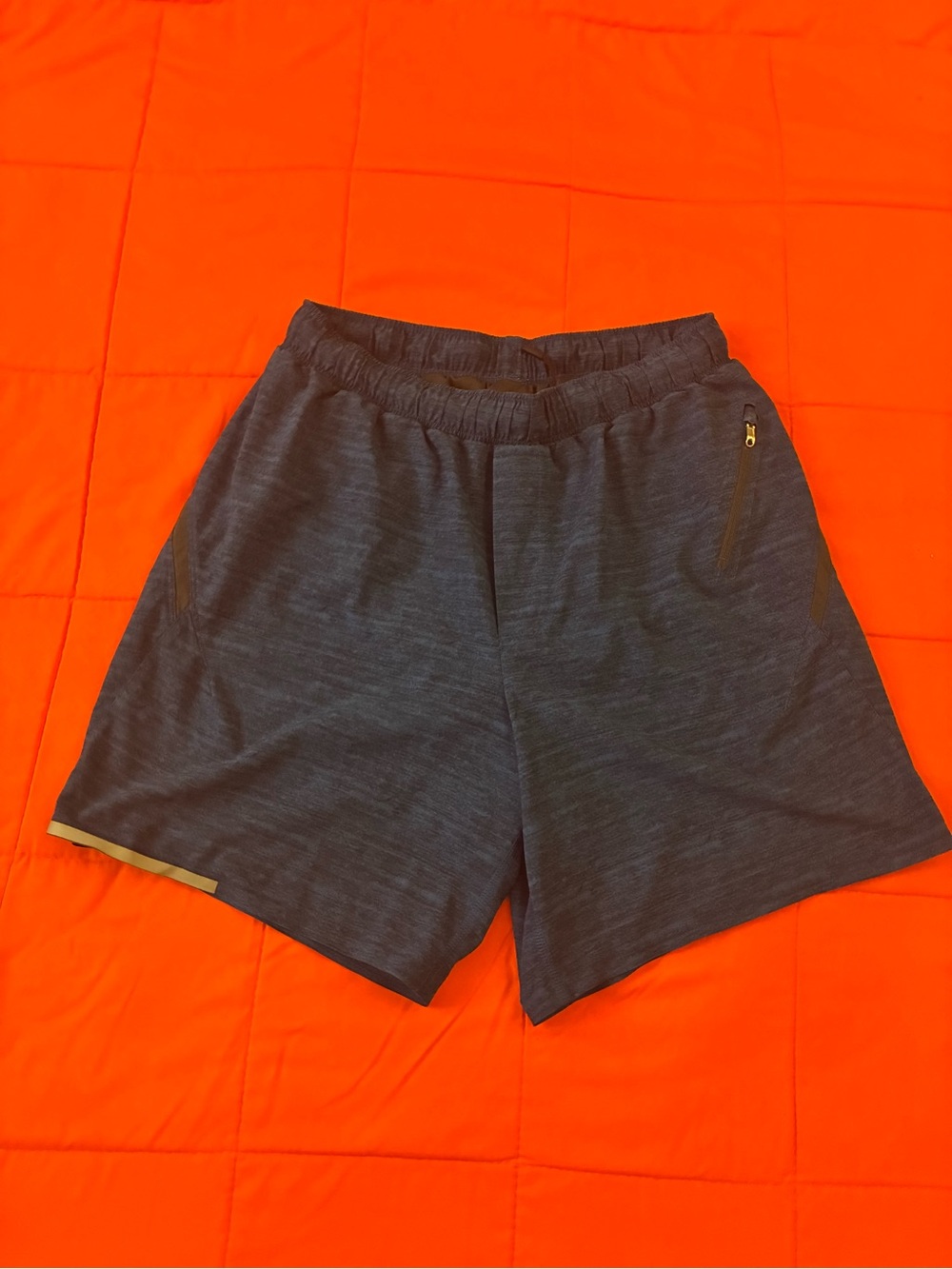 Lululemon Shorts Mens Medium Blue Stretch Perform Athleisure Yoga